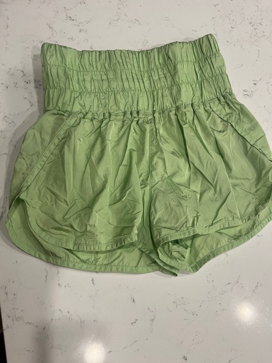 Free People Pants - Free People High-Waist Smocked Light Green Lounge Shorts